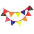 thumbnail image 5 of New 12 Flags - 3.2M Cotton Fabric Banners candy colour Bunting Decor children camping bunting birthday photo garland, 5 of 6