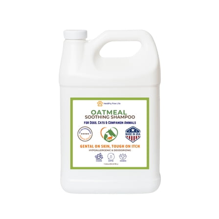 Oatmeal Shampoo – Vet-Recommended Itch Relief for Dogs, Cats  Horses – Hypoallergenic, Moisturizing  Deodorizing – 1 Gallon – Made in USA