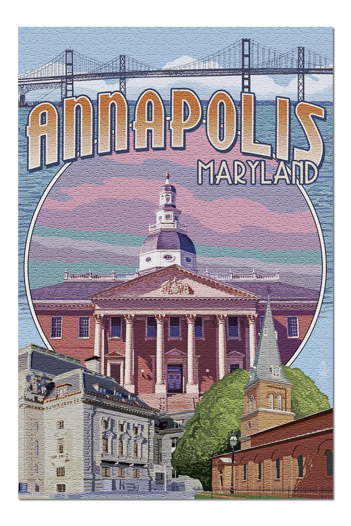 Annapolis, Maryland - Montage (20x30 Premium 1000 Piece ...