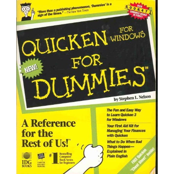 Pre-Owned Quicken for Windows for Dummies (For Dummies (Computers))