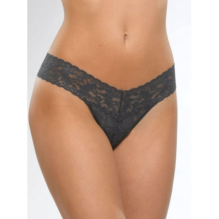 

Hanky Panky Signature Lace Low Rise Stretch Thong Granite One-Size