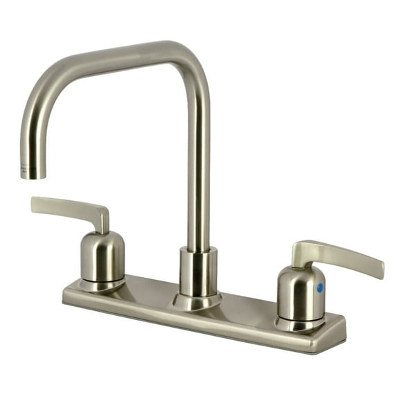 Kingston FB2148EFL Centurion Two-Handle 2-Hole 8" Centerset Kitchen Faucet in Brushed Nickel