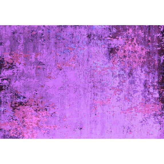 Ahgly Company Indoor Rectangle Oriental Purple Industrial Area Rugs, 2' x 5'