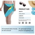thumbnail image 5 of Swimsuit Coverups For Women Bahamas Flag Sarong Beach Bikini Wrap Sheer Short Skirt Chiffon Scarf For Swimwear, 5 of 7
