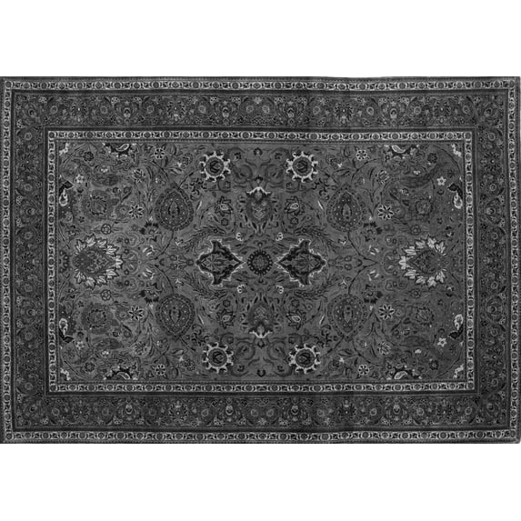 Ahgly Company Indoor Rectangle Persian Gray Traditional Area Rugs, 4' x 6'
