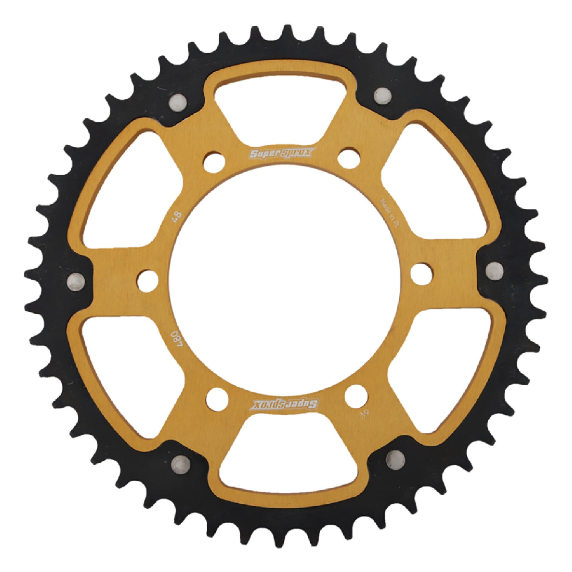 New Supersprox 48T Rst-1332-48-Gld Chain Size 525 Gold Stealth Sprocket 