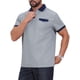 thumbnail image 4 of CAMISA POLO DE NEGOCIOS RETRO OCCIDENTAL DE MANGA CORTA PARA HOMBRES INSPIRE CHIC, CON ESTIRAMIENTO Y BLOQUEO DE COLOR, TALLA XL, GRIS, 4 of 6