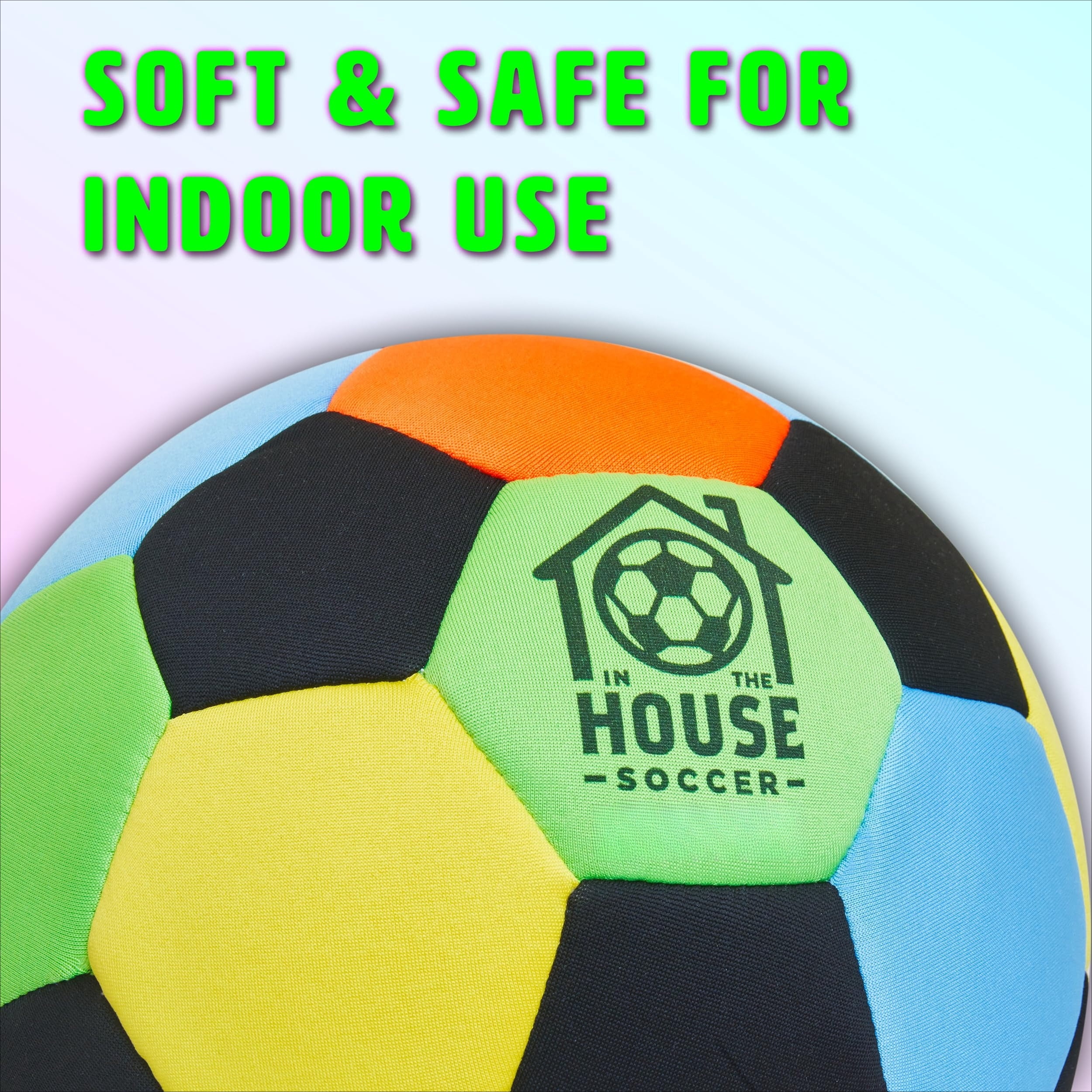 Hunlyman Slient Soccer Ball for Indoor, 4 Padded Ball for Youth, Lightweight House Training Ball for Dribbling & Juggling At Home