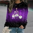thumbnail image 2 of Japceit Chandails de Noël Aguichant pour Femmes Longs Chandails de Noël pour Femmes Chandail à Capuche Imprimé de Noël pour Femmes à Manches Longues à Col Rond Chandail Aguichant de Noël pour Femmes, 2 of 6