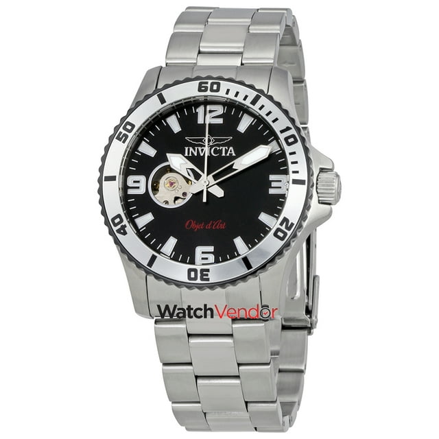Invicta Objet D Art Automatic Black Dial Men's Watch 22624
