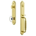thumbnail image 3 of Grandeur Arcfgrpro_Eset_234 Arc Solid Brass Rose Keyed Entry Single Cylinder Full Plate, 3 of 5