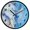 Blue Gold Swirl Marble Vein, variant on Dailycode Night Light Wall Clock Glow in The Dark 12 inch Battery Operated Silent Luminous Clocks, Slate Blue Ditsy Floral