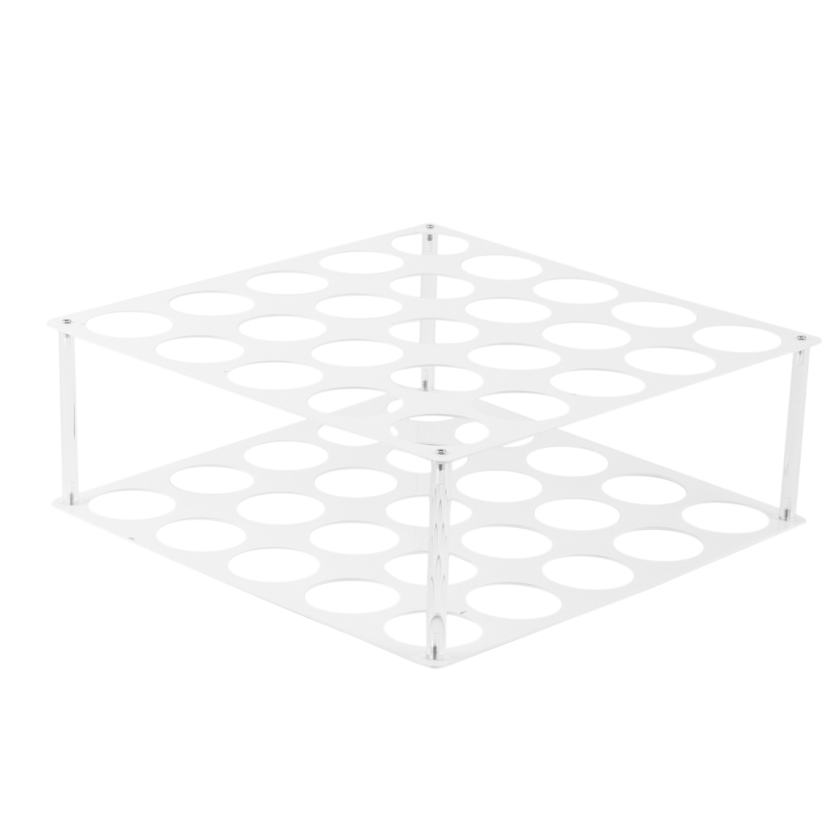 WELPET 25Hole Vinyl Roll Holder Acrylic Vinyl Storage Rack Balanced