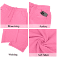 thumbnail image 5 of Sundazz Barrel Sweatpants Women Baggy Wide Leg Sweat Pants Drawstring Workout Pants with Pockets, XS-XL, 5 of 7