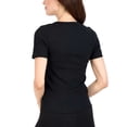thumbnail image 6 of Lucky Brand Women's 3-Pack Crew Neck Tee Lightweight Ribbed Cotton Blend T-Shirt-Black / S, 6 of 7