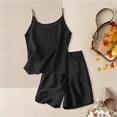 thumbnail image 6 of Girls Clothes Summer 2 Piece Outfit Set Black Sleeveless Camisole Top and Shorts Kids Fashion Clothing Sets 11-12 Years, 6 of 8