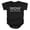 Black, variant on Women of Wrestling Official Single Color Logo Unisex Infant Snap Suit for Baby,Black, 18 Months