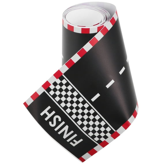 Milisten Diy Road Tape For Cars Cartoon Design Reusable Traffic Stickers For Birthday Decoration Interactive Play