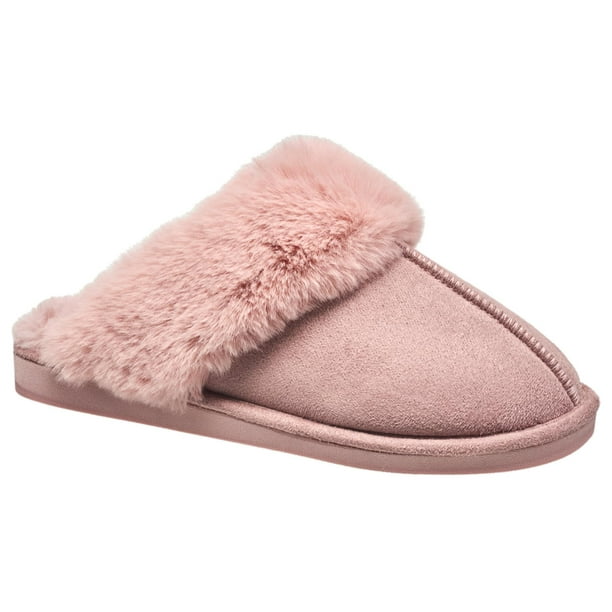 Pantuflas Nine West Scuff para Mujer Extra Suaves Rosa Talla 7-8