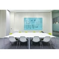 thumbnail image 2 of Ghent Harmony Magnetic Glass Unframed Dry-Erase Whiteboard, 48" x 72", Blue, 2 of 2