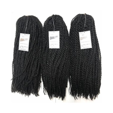 Long Marley Bulk Braiding Kinky Twist Braiding Hair 3 Packs Bundle