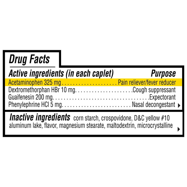 Equate Severe Cold & Flu Caplets, 24 Count