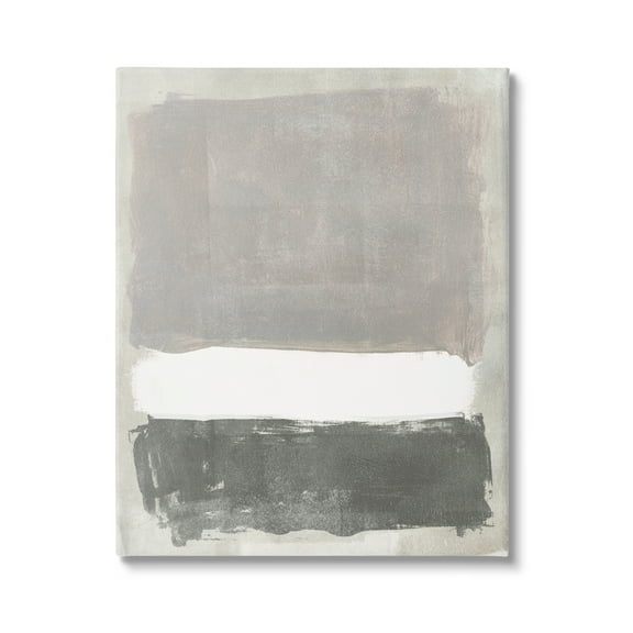 Stupell Industries Abstract Neutral Tones Modern Blocked Shapes Painting Gallery Wrapped Canvas Print Wall Art, Design by Jennifer Paxton Parker