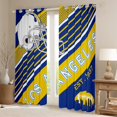 thumbnail image 2 of YST American Football Curtains & Drapes Rugby Player 30%-50% Blackout Curtains, Football Team Player Curtains Blue Yellow Sports Decor Window Curtains 52''Wx84''L(Los Angeles), 2 of 6
