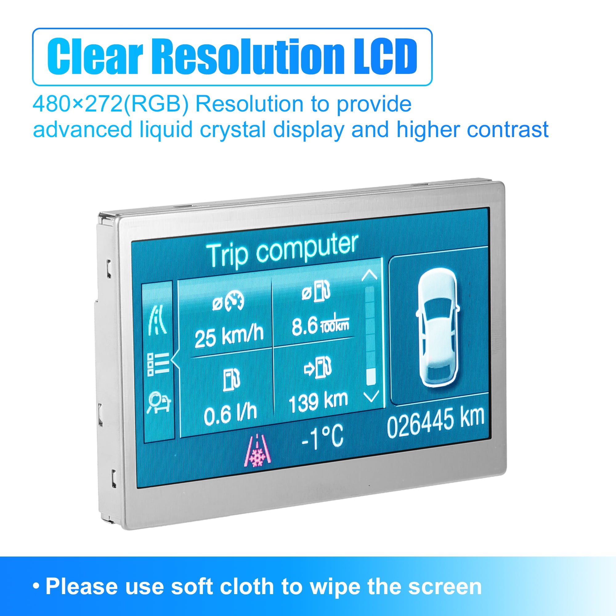 Unique Bargains For Ford LCD Display Color Screen 150MPH Speedometer LQ042T5DZ11