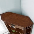 thumbnail image 3 of Leick Riley Holliday 3 Shelf Corner Bookcase in Mission Oak, 3 of 8