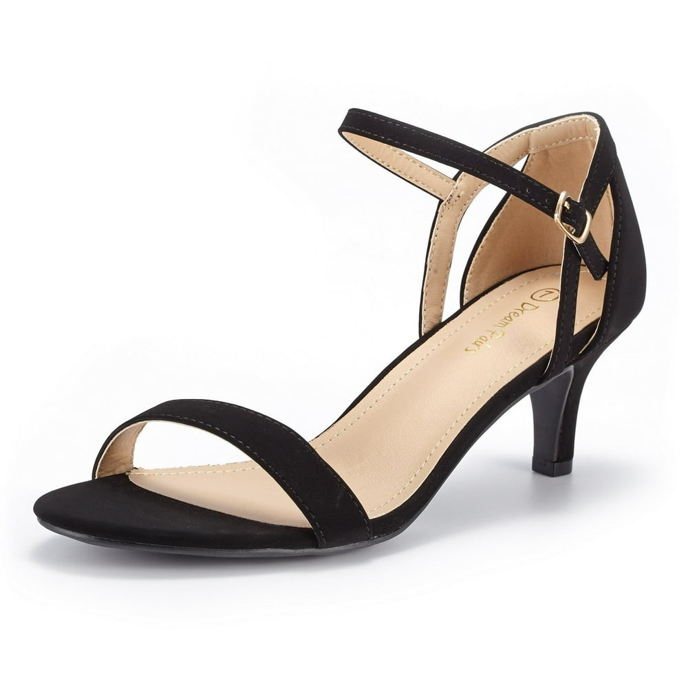 Dream Pairs Dream Pairs Women's Low Stilettos Heel Sandals Ankle