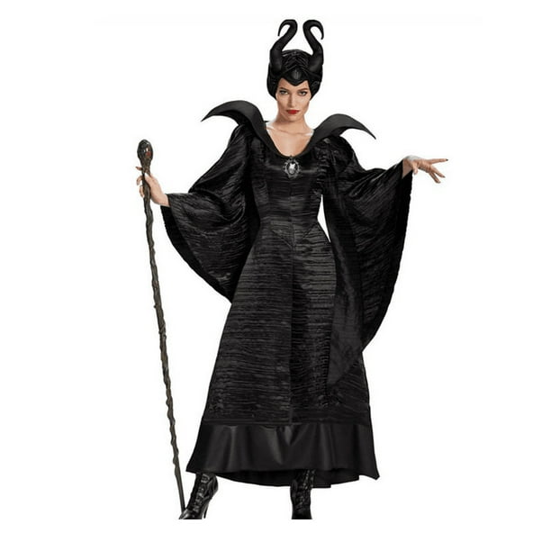Disfraz de reina malvada malefica para mujer vestido sombrero l 155 165cm xianweishao 9024715353139