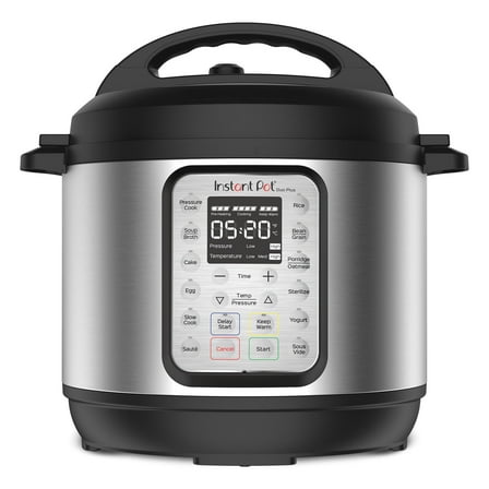 Instant Pot 6Qt Duo Plus 9-in-1 Multicooker, Pressure Cooker, Slow Cook, Rice Maker, Steamer, Sauté, Yogurt, Warmer & Sterilizer, Stainless Steel, 6 Quarts