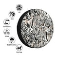 thumbnail image 4 of Rateoe Leopard And Zebra Pattern Tire Cover Wheel Protectors Weatherproof Wheel Covers Universal Fit for Trailer Rv SUV Truck Camper Travel Trailers Accessories-14 inch, 4 of 6