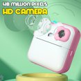 thumbnail image 4 of CheAAlet Kids instant Print Camera 2.0" Screen - Toddler Toy for Boys & Girls Age 3-12, Portable Festival Gift, Video Recording, APP Printing, DIY Coloring, 1200mAh Battery Pink, 4 of 8