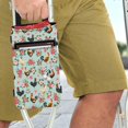 thumbnail image 3 of COEQINE Chicken Crutch Pouch Floral Compartments Adjustable Crutch Organizer Pouch Large Capacity Crutch Storage Bag Broken Foot Underarm Crutch Pouch for Elderly, 3 of 7
