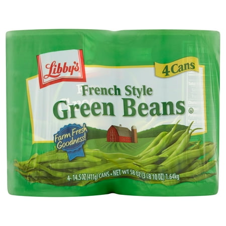 Libby's French Style Green Beans, 14.5 Oz, 4 Cans