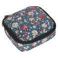 thumbnail image 2 of Bolso pequeño y bonito para cosméticos, impermeable, lápiz labial, servilletas sanitarias, organizador, monedero (floral), 2 of 11