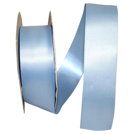 Reliant Ribbon - 4950-354-09K Double Face Satin - Dfs Ribbon French Blue 1-1/2 Inch 50 Yards
