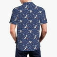 thumbnail image 4 of Balery Squirrel Flower Printed Men’s Short Sleeve Polo Shirt, Midweight Men's Shirt,Golf Polo shirts -Medium, 4 of 9