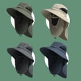 thumbnail image 5 of D GROEE Outdoor UPF 50+ UV Sun Windproof Breathable Face Neck Flap Cover Folding Sun Hat Fisherman Hat Scarf Headwear for Men/Women, 5 of 8