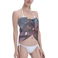 thumbnail image 3 of Disketp Urban Mechanical Dragon Women Swimsuit Cover Up Short Chiffon Summer Beach Sarong Bikini Wrap Skirt Bathing Suit, 3 of 5