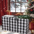 thumbnail image 4 of Storage Bags,Moving Bags,Waterproof Christmas Tree Wreath Storage Bag,32X24X8In,Black,Durable Plastic,Zipper Closure,Sturdy Handles,For Holiday Decor,Clothes,Toys And Moving Use.(Black), 4 of 7