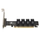 thumbnail image 3 of Tarjeta adaptadora PCIE a U.2 Tarjeta de expansión dividida PCIE X16 a 4 puertos U.2 NVME SFF8643 SFF8639 con indicador LED, 3 of 12