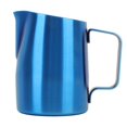 thumbnail image 2 of Taza Vaporizadora De Leche, Tazas Duraderas De Acero Inoxidable Para Espumar Leche Y Café, Para Latte Art, Titanio, Azul, 2 of 7