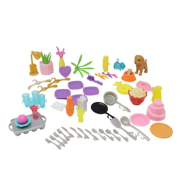 Piezas de Repuesto para Barbie Doll Dreamhouse Doll House Playset HMX10 - Suministros de Cocina y Baño de Repuesto