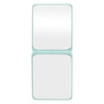 thumbnail image 1 of 1 Pc Espejo Compacto Cuadrado para Mujeres, Espejo Cosmético para Viajes de Negocios y Vacaciones, Espejo de Plástico y Vidrio Verde, 1 of 3
