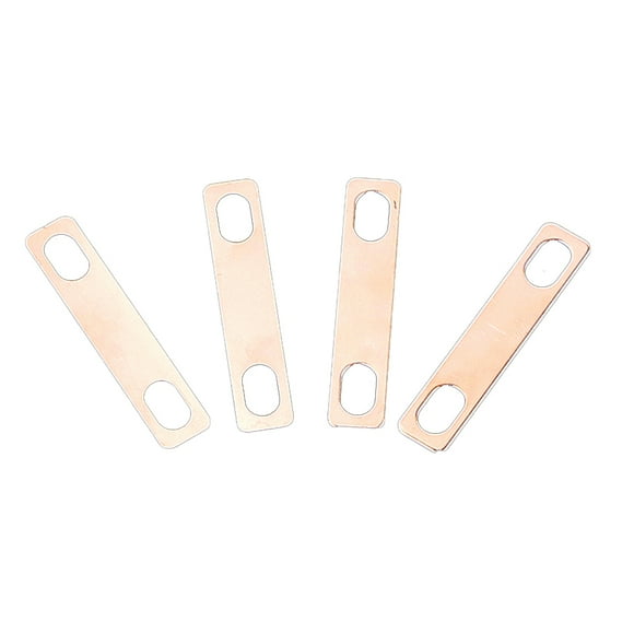 Youkk 4 Pieces Brass Neck Wedges Metal Shims 0.2mm 0.5mm Heightening Adjust Gasket Connection Instrument Replacement Parts Accessories