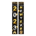 thumbnail image 2 of 1 par de letreros de porche de Feliz año Nuevo, adornos decorativos pareados de pancartas, accesorios de fotos de letreros para patio de por Estilo C Fernando Cartel de porche de feliz año nuevo, 2 of 8