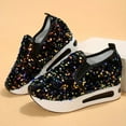 thumbnail image 5 of Mostsola Loafers for Women Sequin Fashion Womens Sneakers Platform Slip on Shoes Wedges Heels, 5 of 6